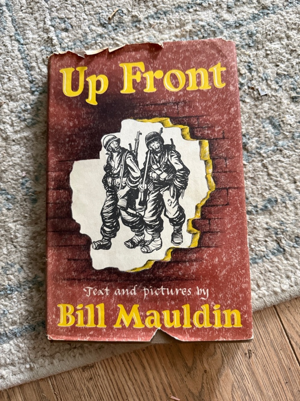 Up Front by Bill Mauldin - Red & Yellow Cover